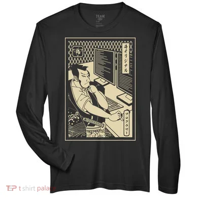 Programmer Samurai Warrior Computer Developer Samurai Zone Performance Long-Sleeve T-Shirt