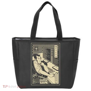 Programmer Samurai Warrior Computer Developer Samurai Tote Bag