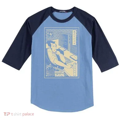 Programmer Samurai Warrior Computer Developer Samurai Raglan Baseball Sleeve Shirt