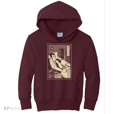 Programmer Samurai Warrior Computer Developer Samurai Kids Hoodie