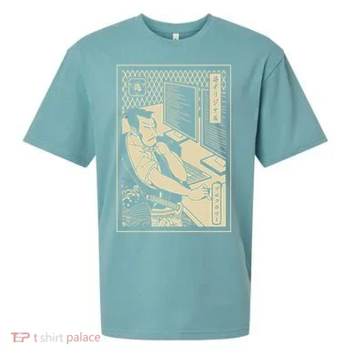 Programmer Samurai Warrior Computer Developer Samurai Sueded Cloud Jersey T-Shirt