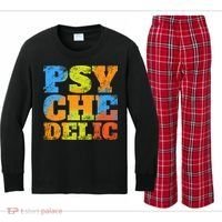 Psychedelic Kids Long Sleeve Plaid Pajama Set thumb 0