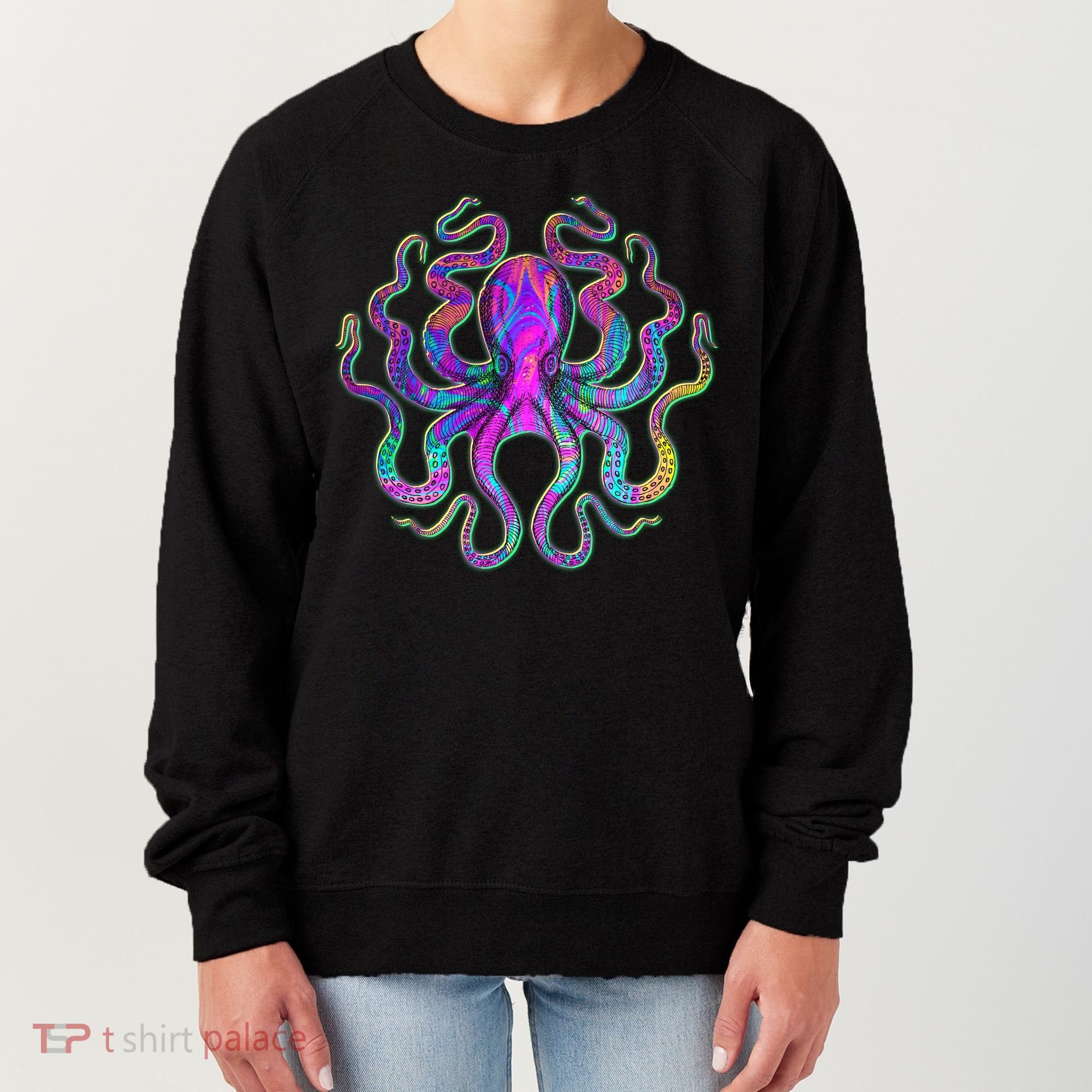 Psychedelic Octopus Women's Sweatshirt