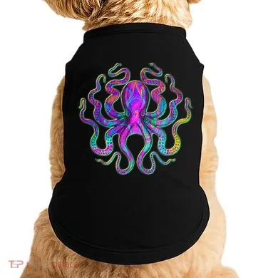 Psychedelic Octopus Doggie Tank