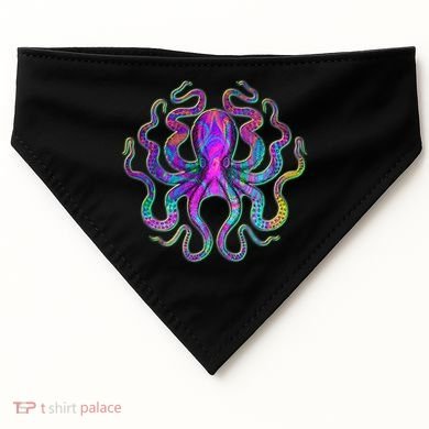 Psychedelic Octopus USA-Made Doggie Bandana