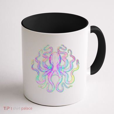 Psychedelic Octopus Coffee Mug back