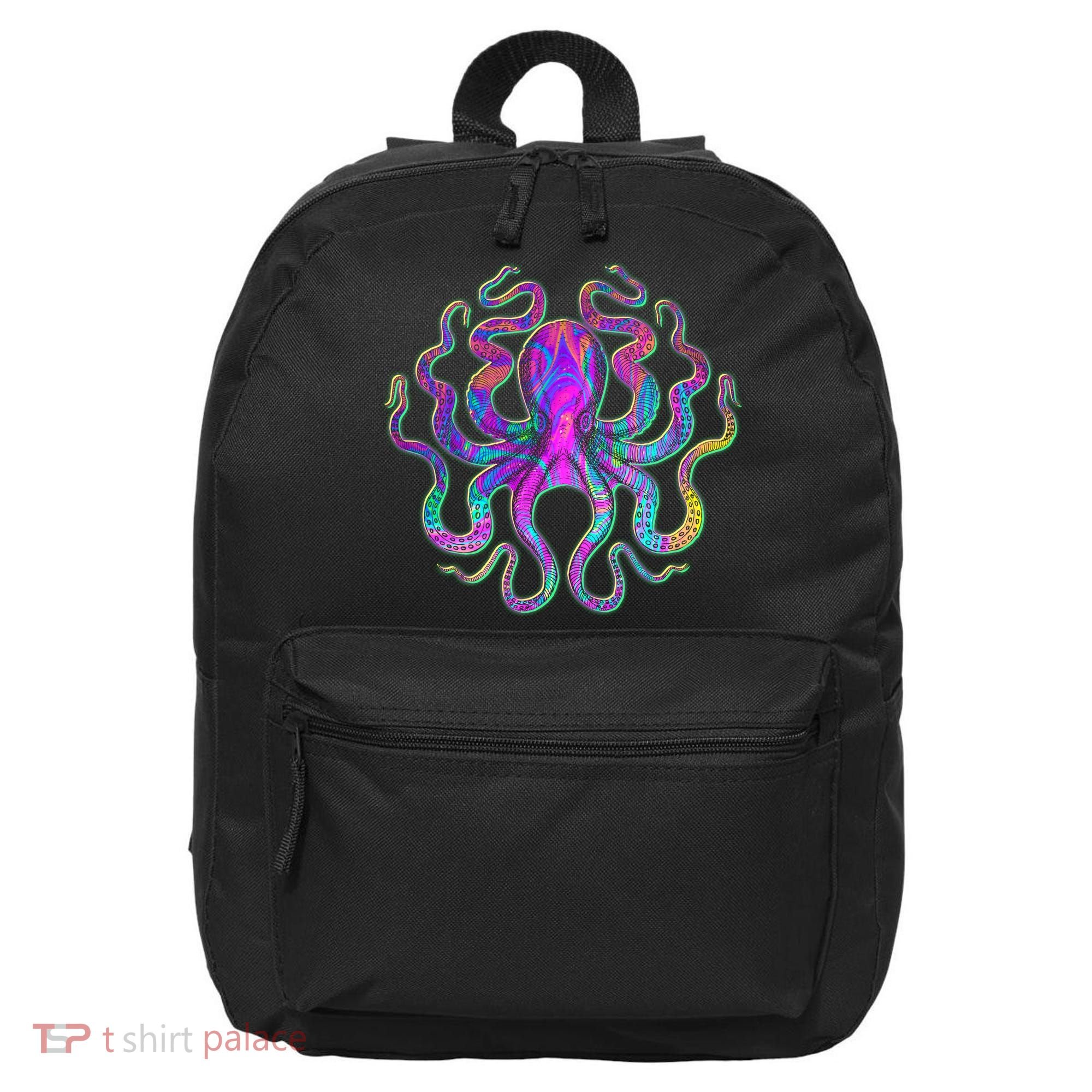 Psychedelic Octopus 16 in Basic Backpack