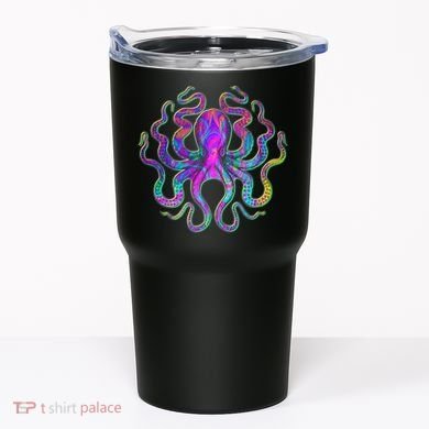 Psychedelic Octopus Tumbler