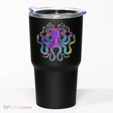 Psychedelic Octopus Tumbler