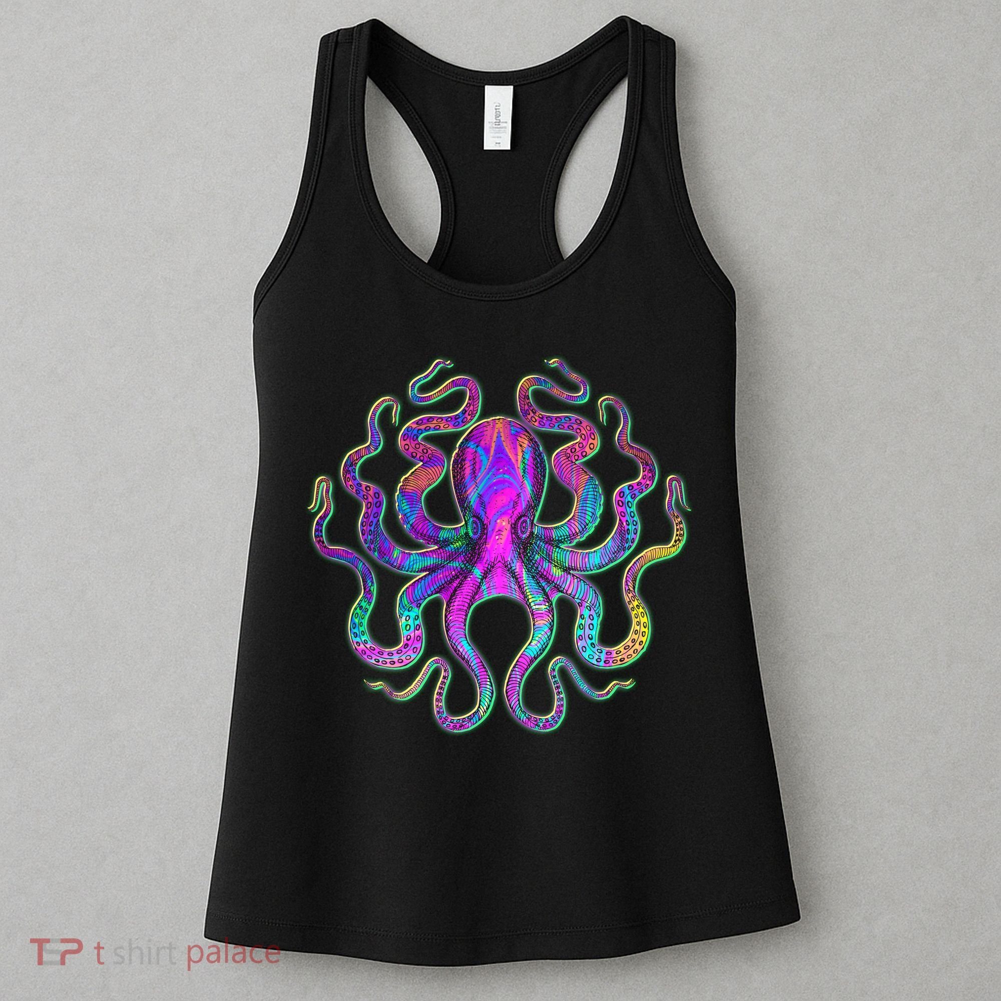 Psychedelic Octopus Women's Tank Top