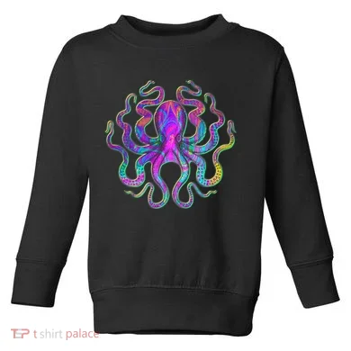 Psychedelic Octopus Toddler Sweatshirt