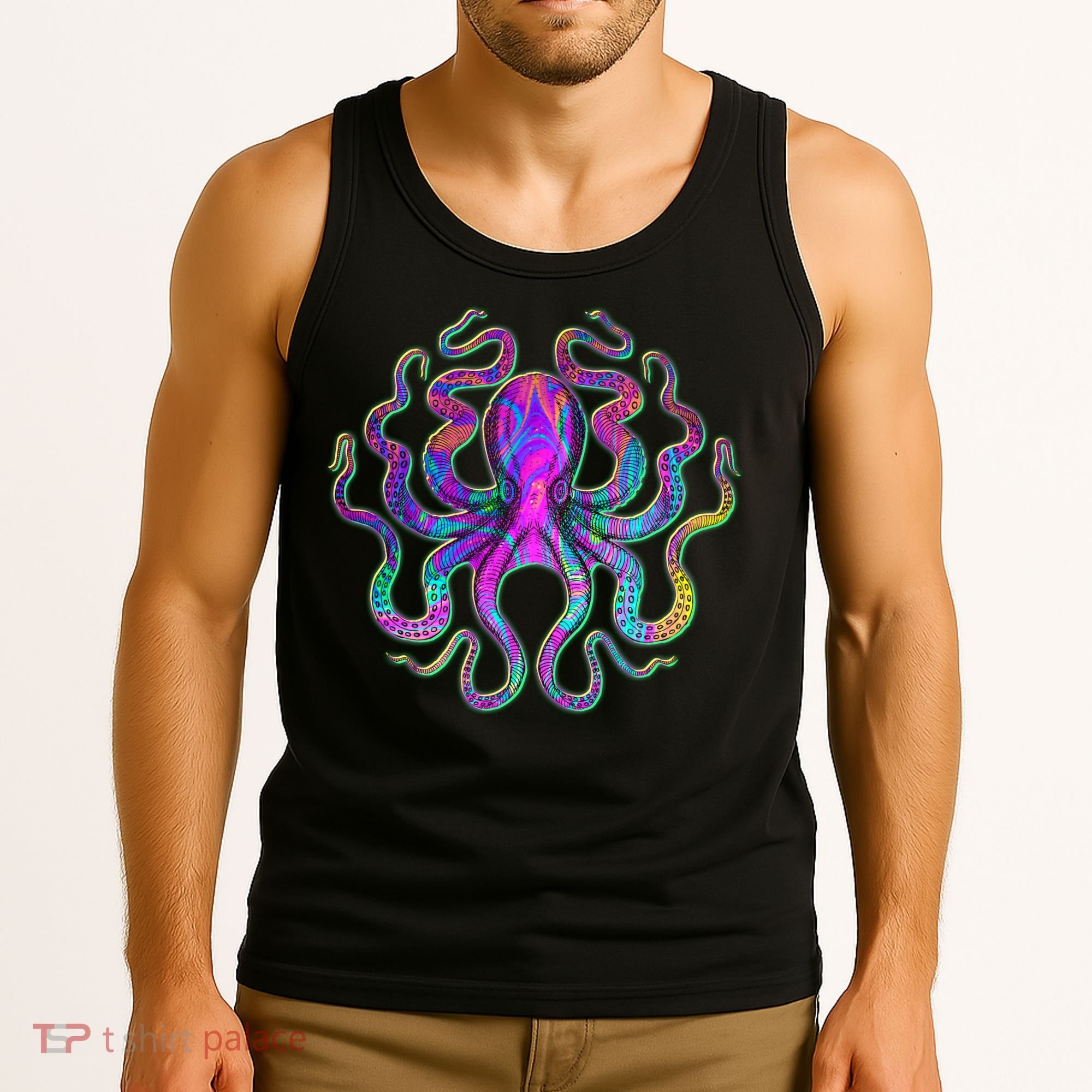 Psychedelic Octopus Tank Top