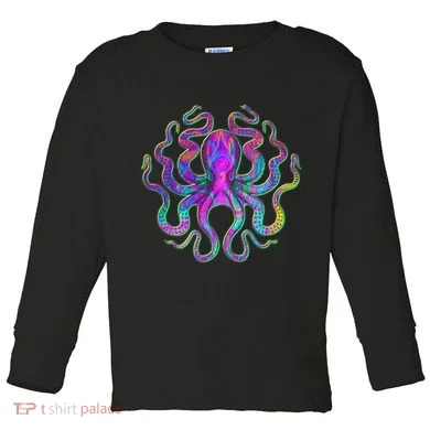 Psychedelic Octopus Toddler Long Sleeve