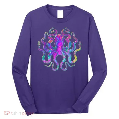 Psychedelic Octopus Long Sleeve Shirt