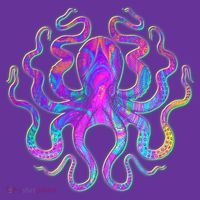 Psychedelic Octopus Long Sleeve Shirt thumb 2