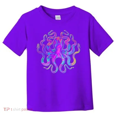 Psychedelic Octopus Toddler T-Shirt