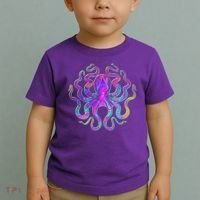 Psychedelic Octopus Toddler T-Shirt thumb 2