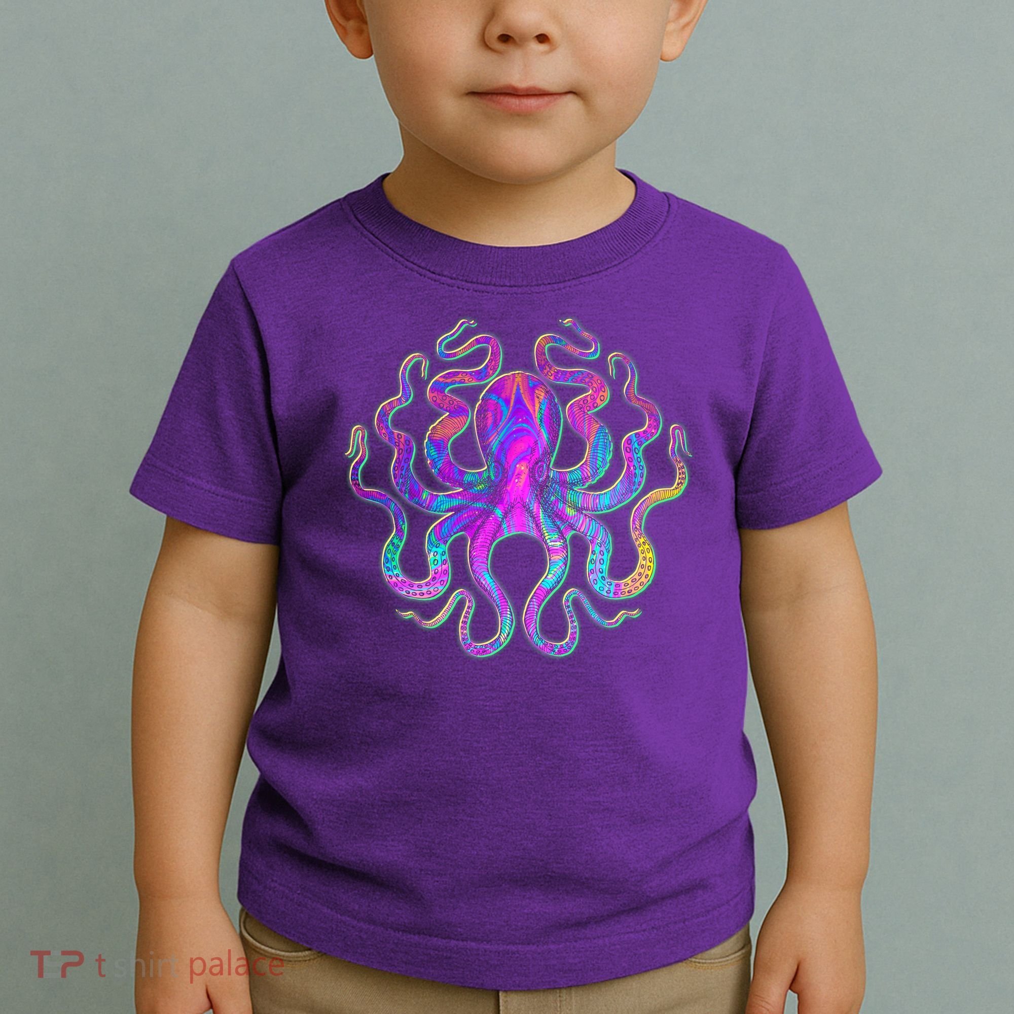 Psychedelic Octopus Toddler T-Shirt