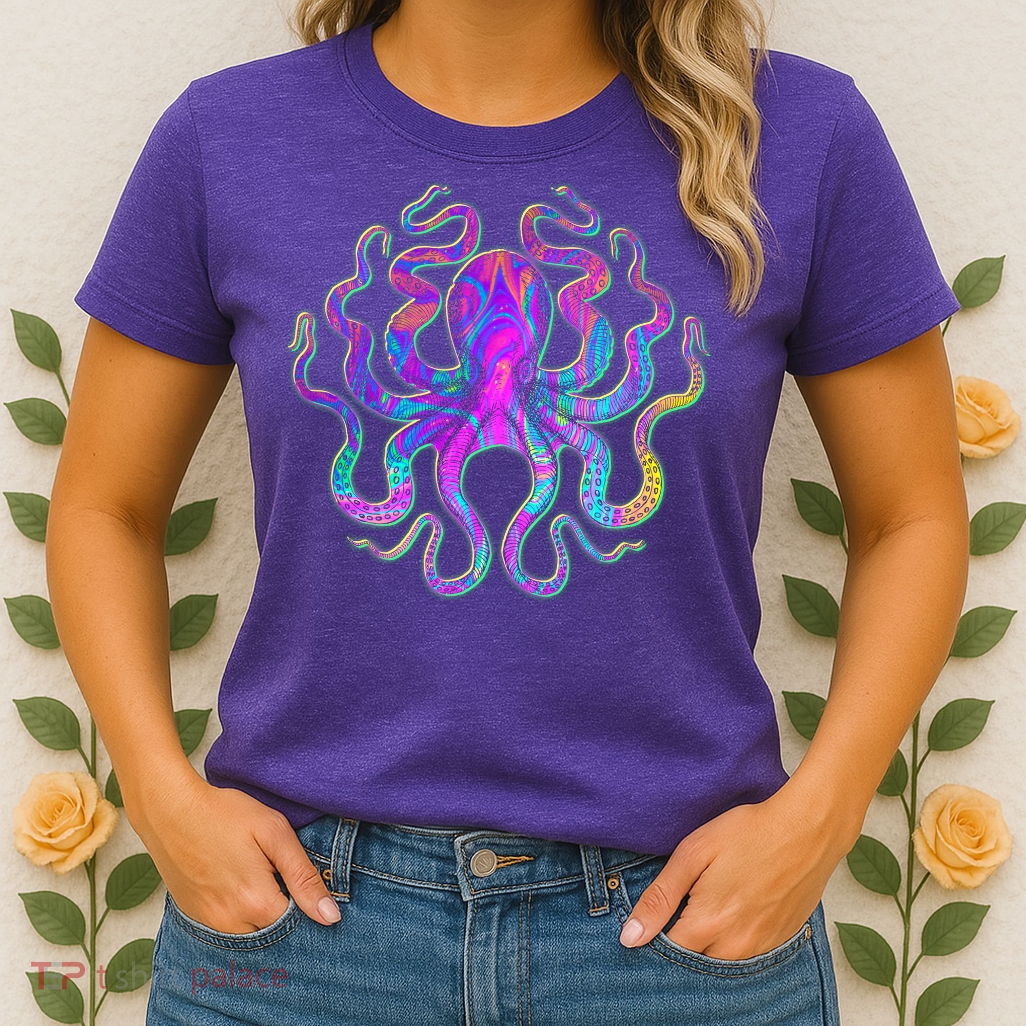 Psychedelic Octopus Women's T-Shirt