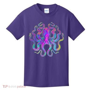 Psychedelic Octopus Kids T-Shirt