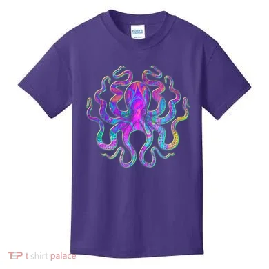 Psychedelic Octopus Kids T-Shirt