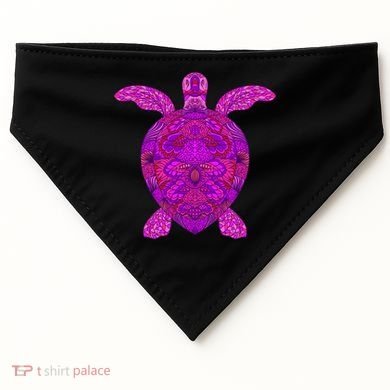 Psychedelic Turtle USA-Made Doggie Bandana