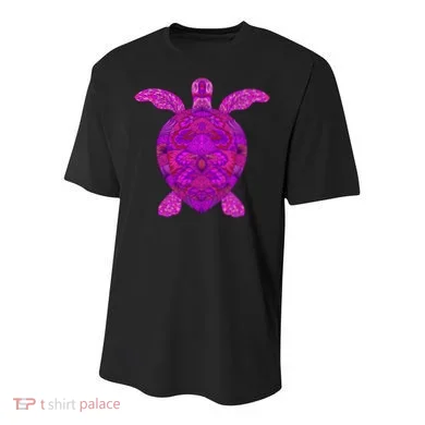 Psychedelic Turtle Youth Performance Sprint T-Shirt