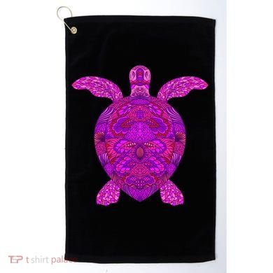 Psychedelic Turtle Golf Towel