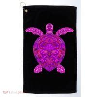 Psychedelic Turtle Golf Towel thumb 0