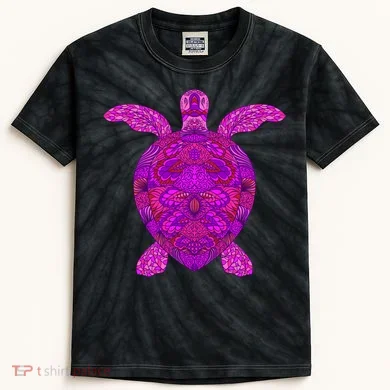 Psychedelic Turtle Kids Tie-Dye T-Shirt