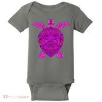 Psychedelic Turtle Baby Bodysuit thumb 0