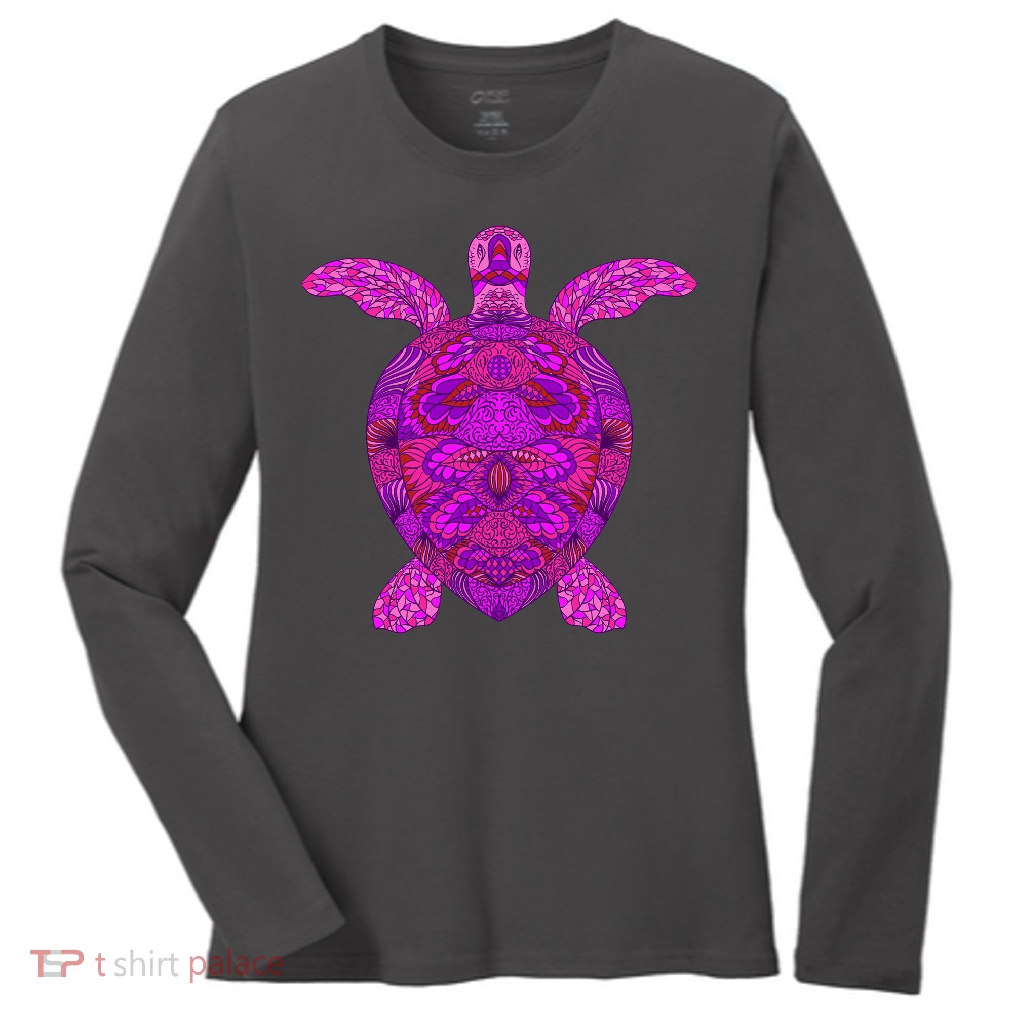 Psychedelic Turtle Women's Long Sleeve Shirt