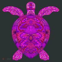 Psychedelic Turtle Women's Long Sleeve Shirt thumb 2