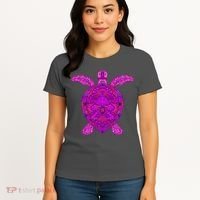 Psychedelic Turtle Women's T-Shirt thumb 4
