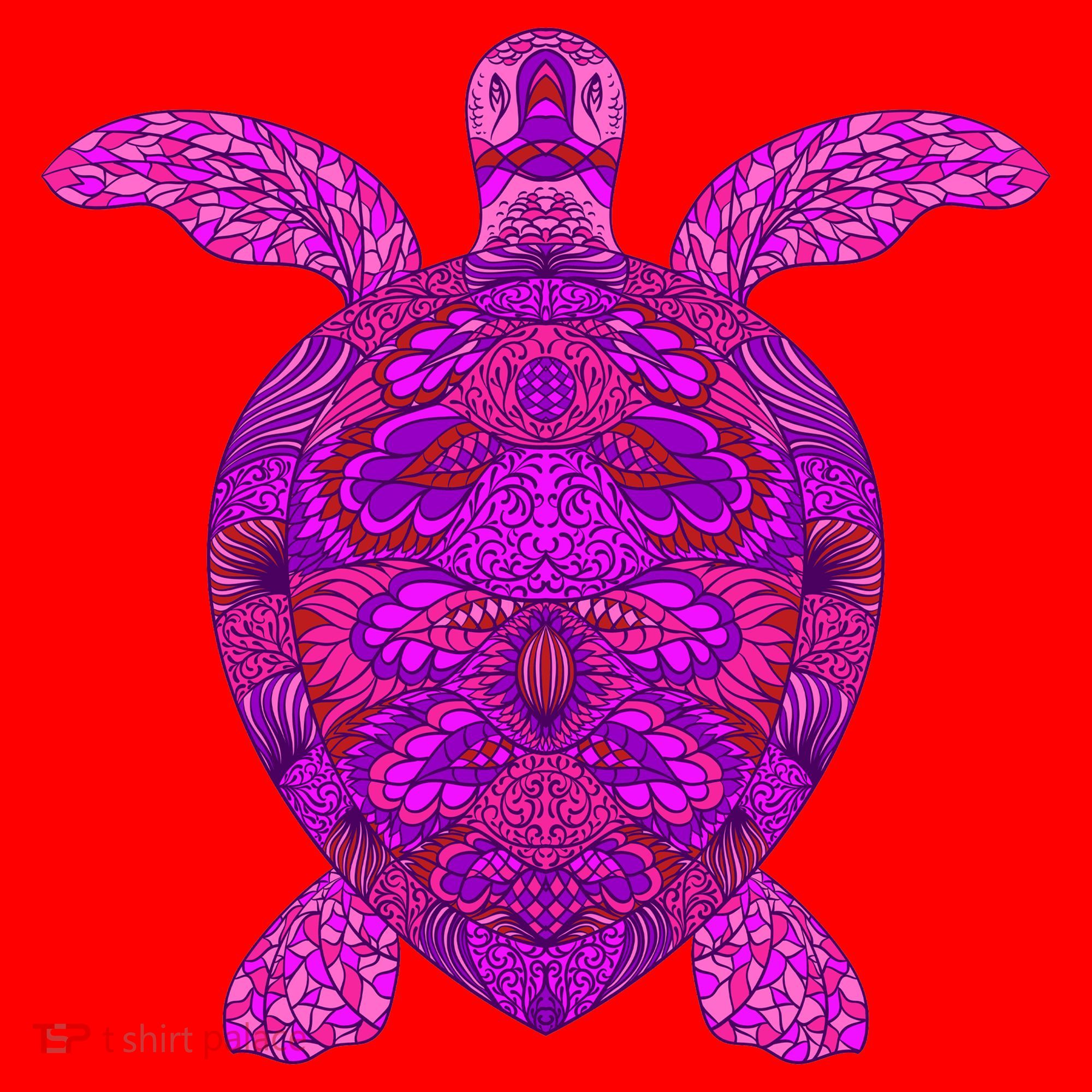 Psychedelic Turtle Santa Hat