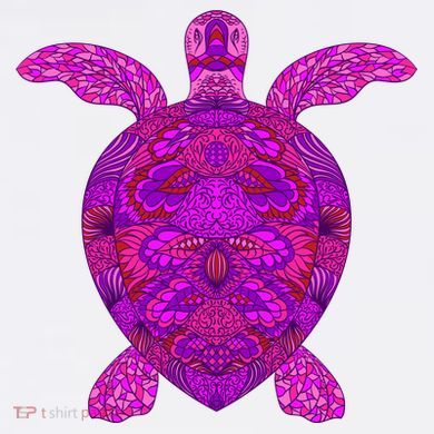 Psychedelic Turtle Comfort Colors Garment-Dyed Hooded Sweatshirt