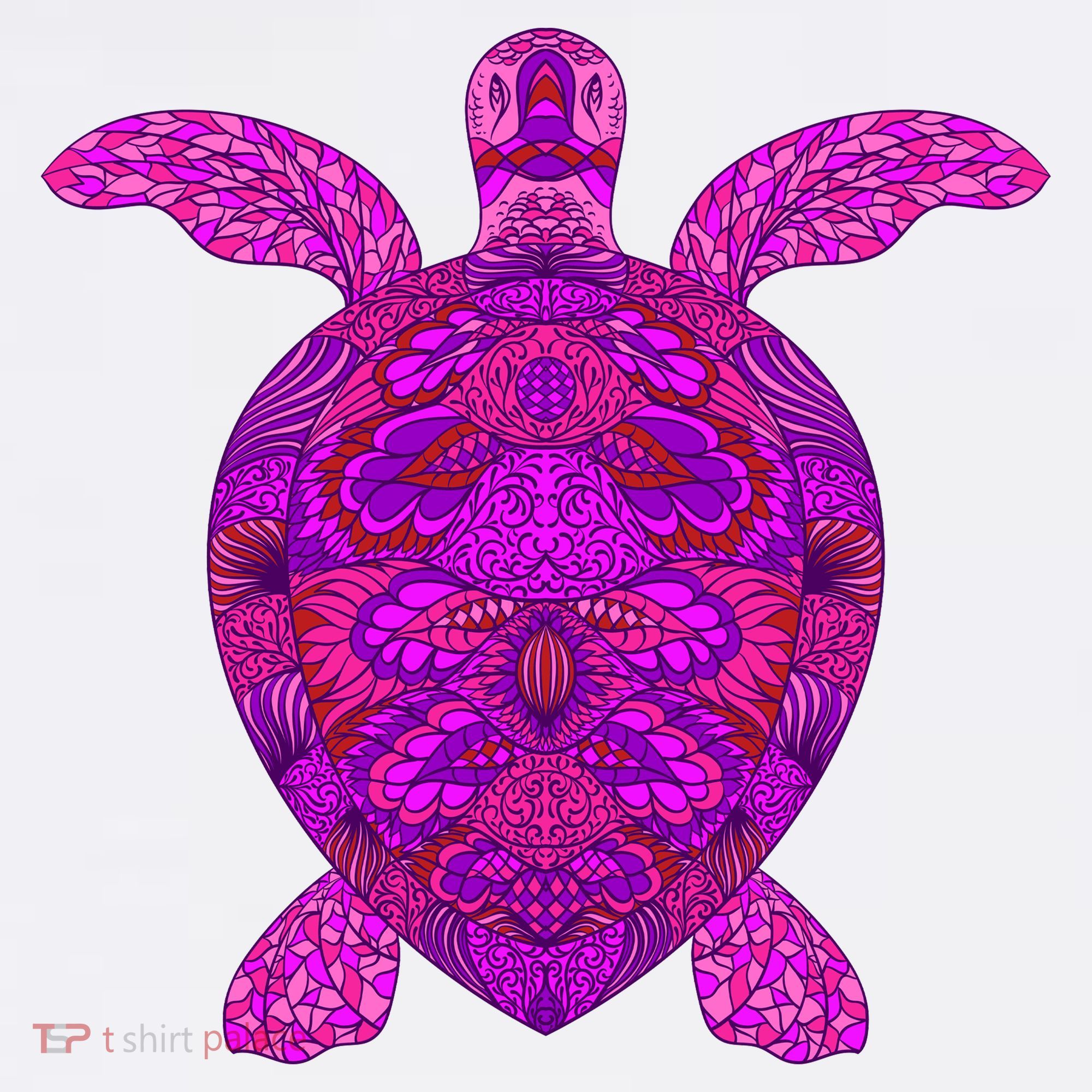 Psychedelic Turtle Comfort Colors Garment-Dyed Hooded Sweatshirt
