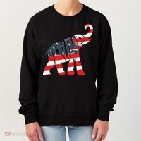 President Trump 2024 Republican Elephant Trump Supporter Women's Sweatshirt thumb 0