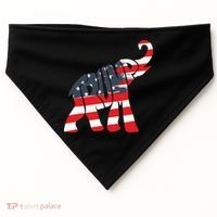 President Trump 2024 Republican Elephant Trump Supporter USA-Made Doggie Bandana thumb 0