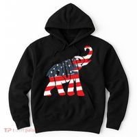 President Trump 2024 Republican Elephant Trump Supporter Hoodie thumb 0