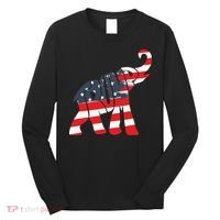 President Trump 2024 Republican Elephant Trump Supporter Long Sleeve Shirt thumb 0