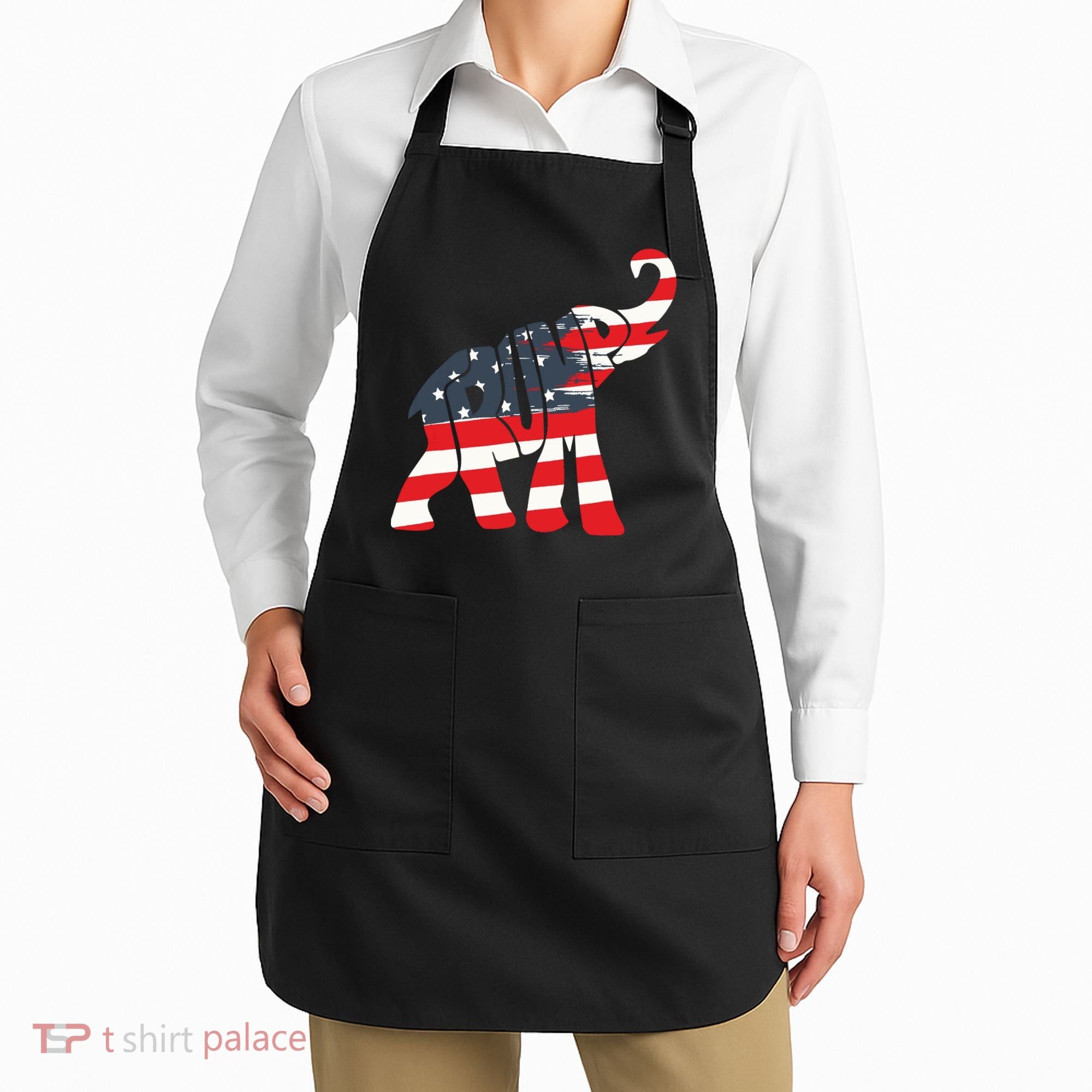 President Trump 2024 Republican Elephant Trump Supporter Apron