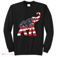 President Trump 2024 Republican Elephant Trump Supporter Sweatshirt thumb 0