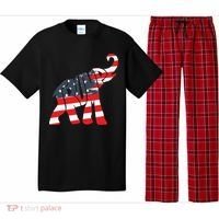 President Trump 2024 Republican Elephant Trump Supporter Pajama Set thumb 0