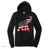 President Trump 2024 Republican Elephant Trump Supporter Women's Hoodie thumb 0