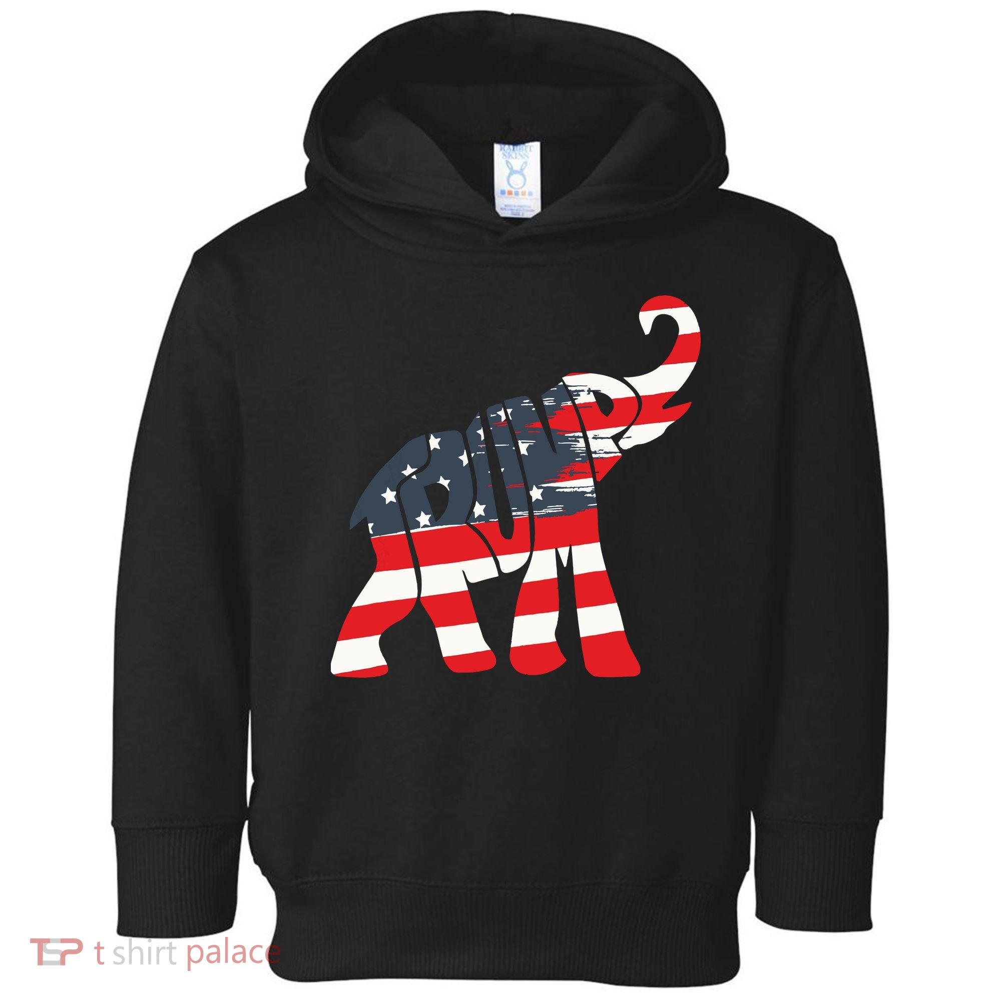 President Trump 2024 Republican Elephant Trump Supporter Toddler Hoodie