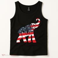 President Trump 2024 Republican Elephant Trump Supporter Tank Top thumb 2