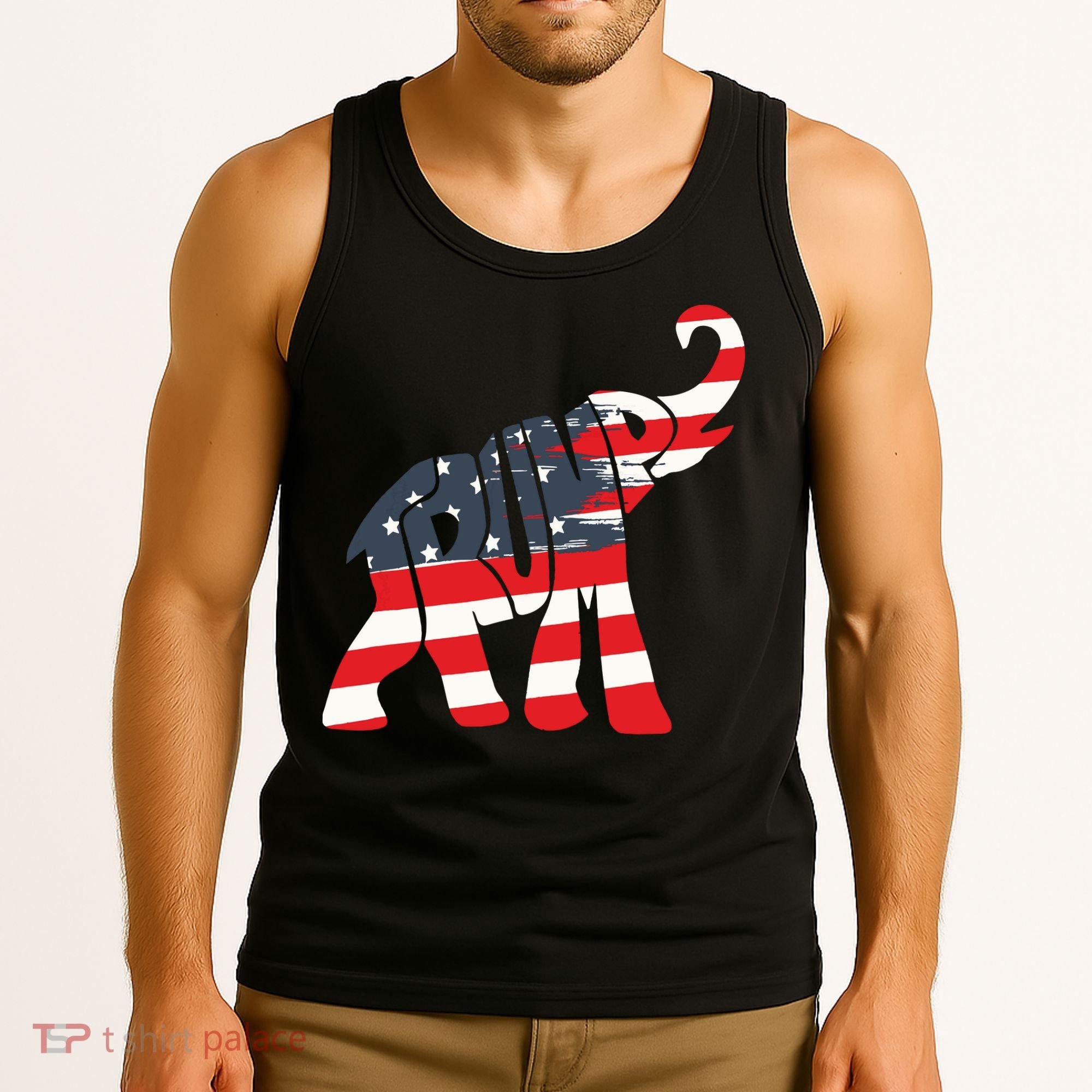 President Trump 2024 Republican Elephant Trump Supporter Tank Top
