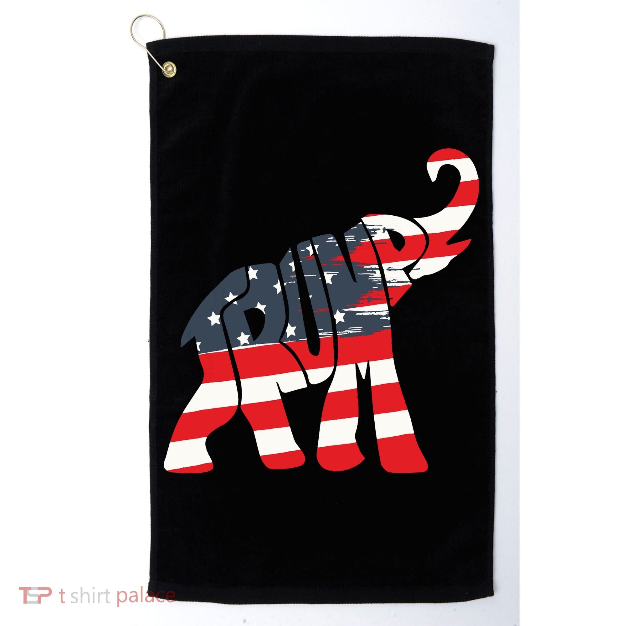 President Trump 2024 Republican Elephant Trump Supporter Golf Towel