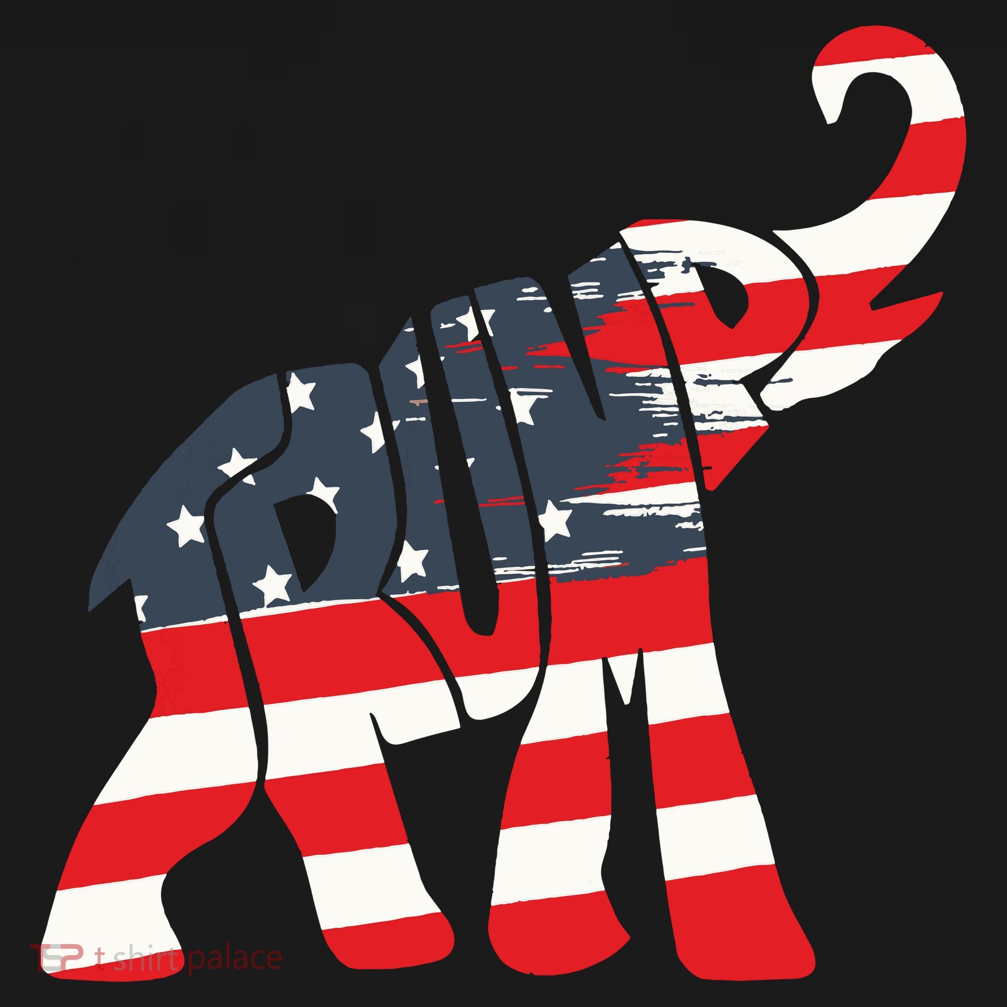 President Trump 2024 Republican Elephant Trump Supporter Women's Long Sleeve Shirt